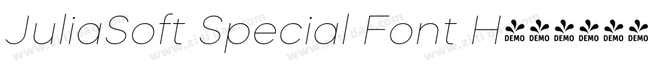 JuliaSoft Special Font H字体转换 JuliaSoft Special Font H字体转换